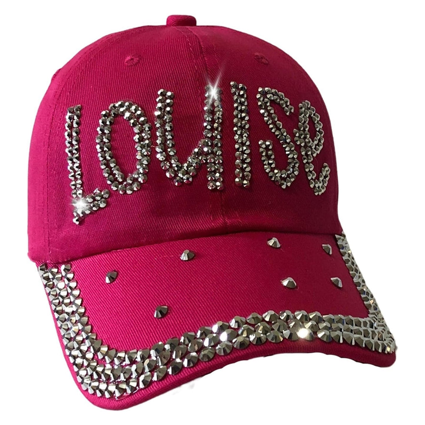 Popfizzy Bling Louise Hat for Women, Rhinestone Bestie Gifts for Women, Best Friend Apparel, for Women
