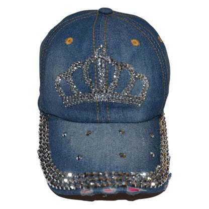 Popfizzy Womens and Girls Bling Princess Crown Baseball Cap, Princess Gift