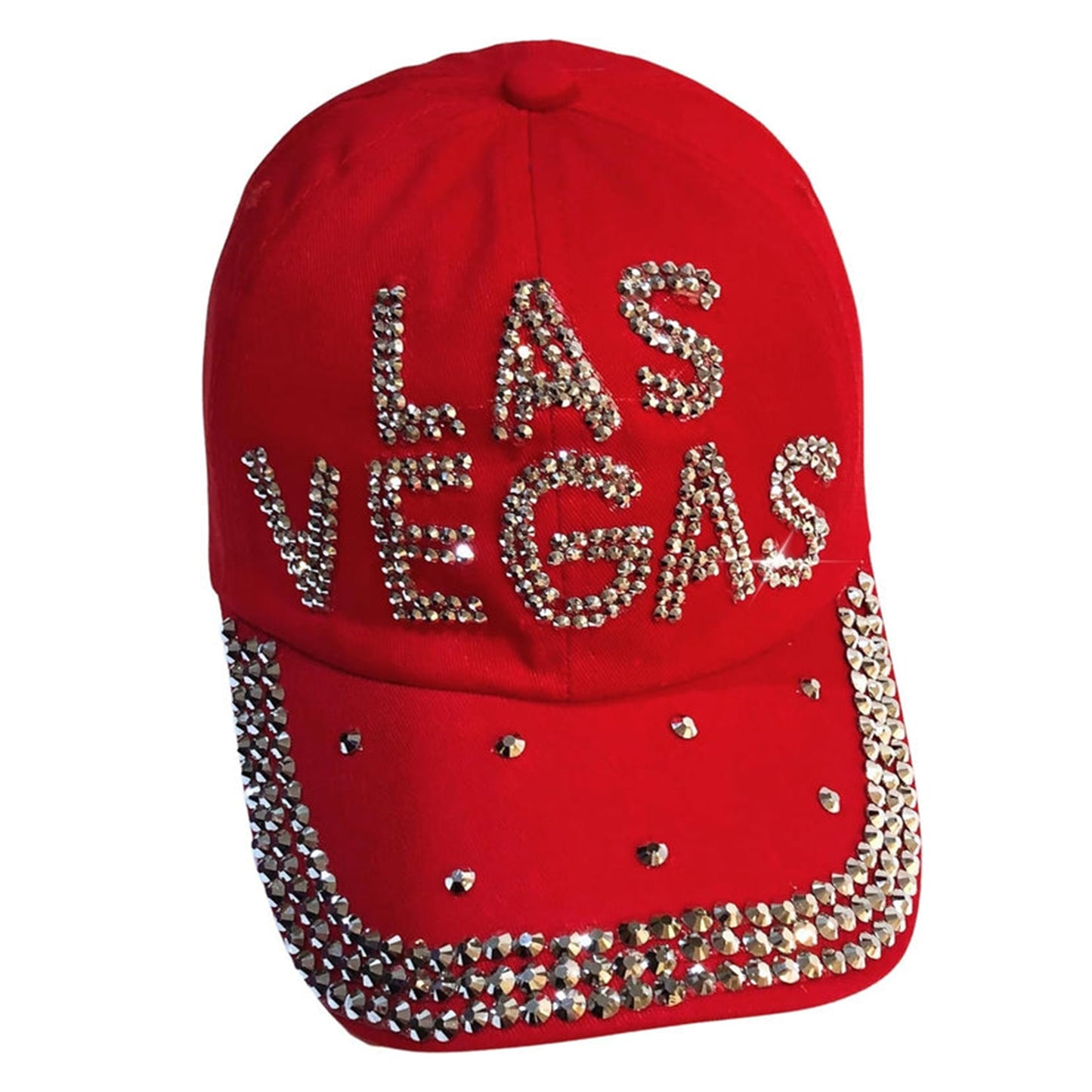 Popfizzy Rhinestone Las Vegas Ball Caps, Bling Bling Las Vegas Hat for Women, Las Vegas Souvenir, Bedazzled Las Vegas Gifts