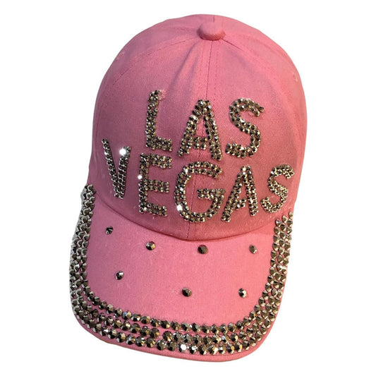 Popfizzy Rhinestone Las Vegas Ball Caps, Bling Bling Las Vegas Hat for Women, Las Vegas Souvenir, Bedazzled Las Vegas Gifts