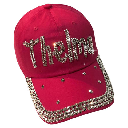 Popfizzy Bling Thelma Hat for Women, Rhinestone Bestie Gifts for Women, Best Friend Apparel, for Women