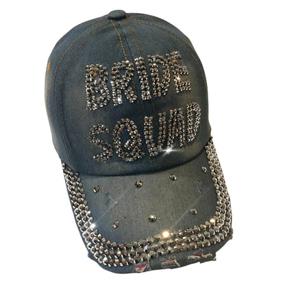Popfizzy Bling Bride Squad Hat, Bachelorette Party Hats, Bridesmaids Gifts, Team Bride, Bride Tribe, Bachelorette Gifts