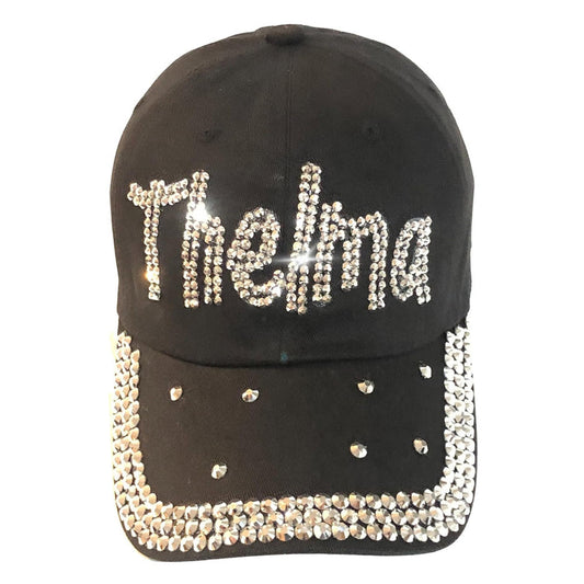 Popfizzy Bling Thelma Hat for Women, Rhinestone Bestie Gifts for Women, Best Friend Apparel, for Women