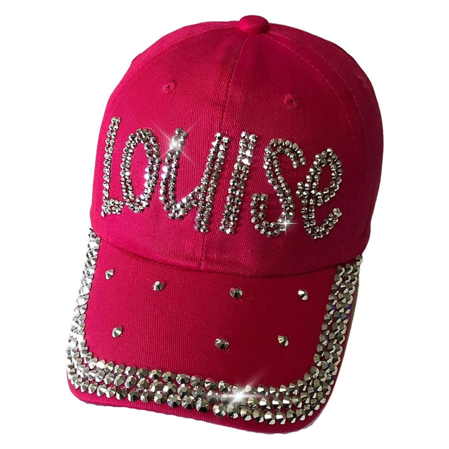 Popfizzy Bling Louise Hat for Women, Rhinestone Bestie Gifts for Women, Best Friend Apparel, for Women