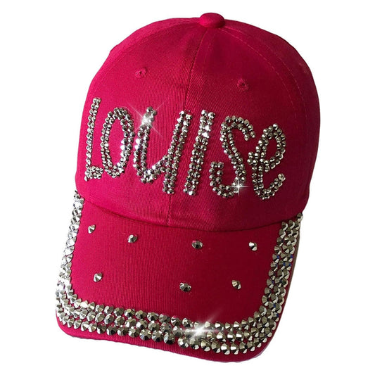 Popfizzy Bling Louise Hat for Women, Rhinestone Bestie Gifts for Women, Best Friend Apparel, for Women