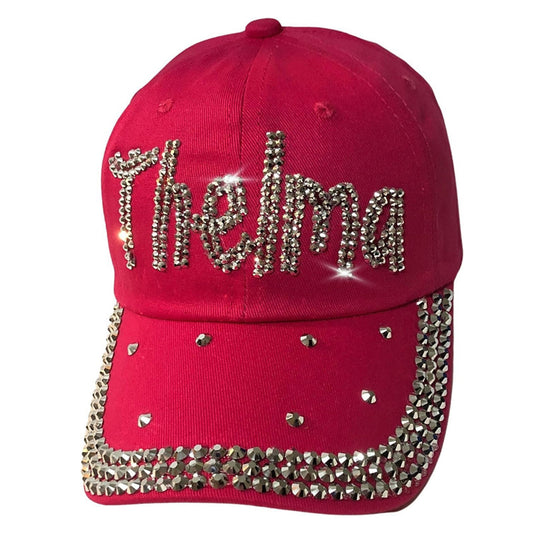 Popfizzy Bling Thelma Hat for Women, Rhinestone Bestie Gifts for Women, Best Friend Apparel, for Women