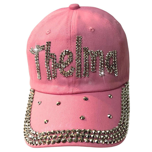 Popfizzy Bling Thelma Hat for Women, Rhinestone Bestie Gifts for Women, Best Friend Apparel, for Women