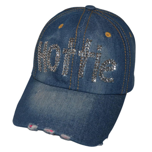 Women's Bling Pink Las Vegas Cap, Bejeweled Rhinestone Baseball Cap, Distressed Pink Hat for Women, Bling Gifts for Women
