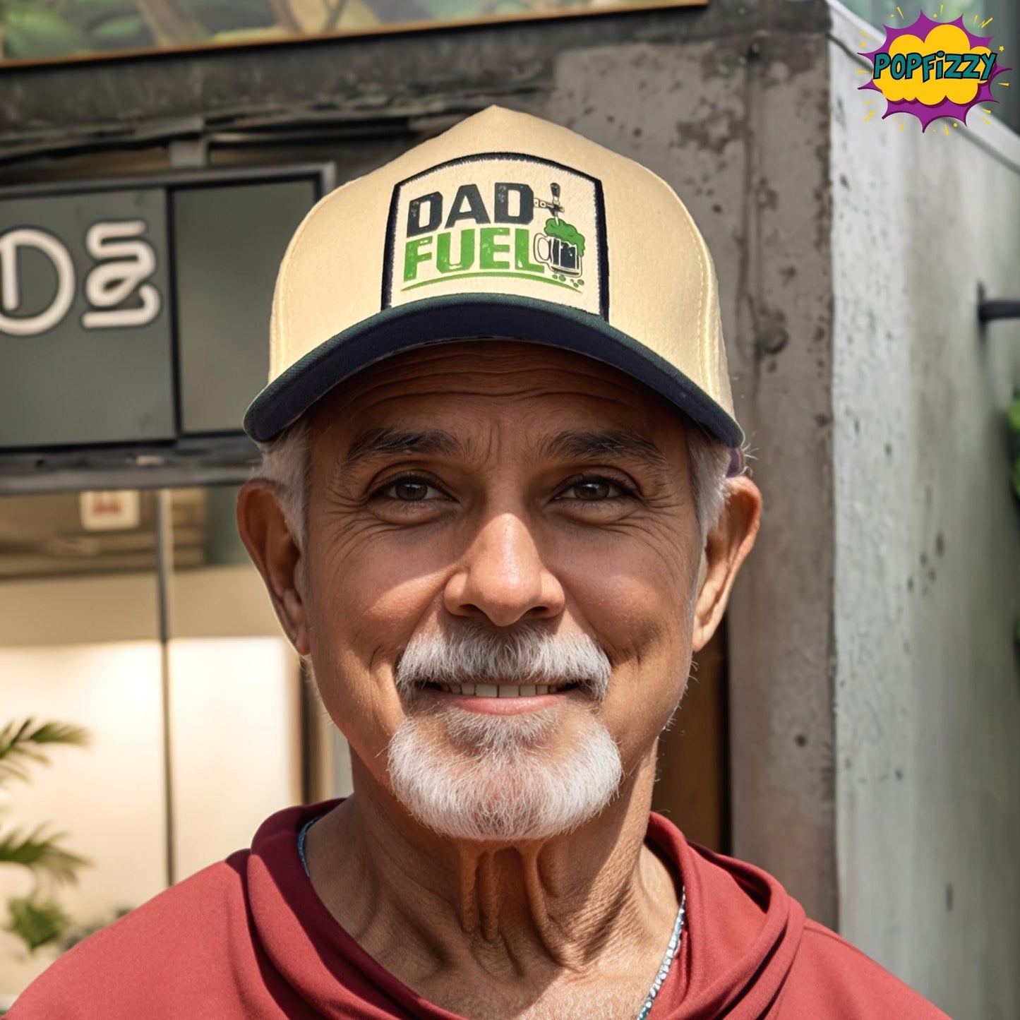 Popfizzy Dad Fuel Drinking Hats for Men, Funny Dad Gifts, Hats for Beer Drinkers, Funny Beer Drinkers Gift, Party Animal Hat