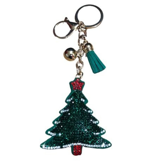 Popfizzy Bling Christmas Tree Keychain, Fun Christmas Gifts for Women and Girls, Stocking Stuffers, Christmas Party Favors