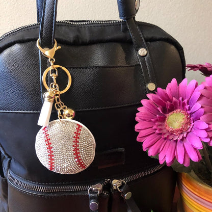 Popfizzy Bling Keychain Accessories for Women, Rhinestone Keychain, Car Keys Keychain Charms, Cool Purse Charms for Handbags