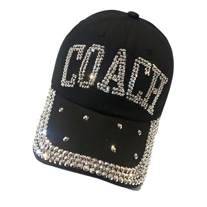 Rhinestone Coach Hat , Sparkle On, Cheer Boss!