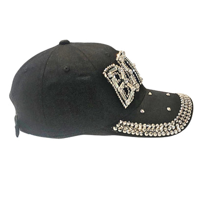 Popfizzy Bitch Hat for Women, Rhinestone Funny Hats for Adult Humor, Bling Baseball Cap for Bad Bitches, Best Sarcastic Hat
