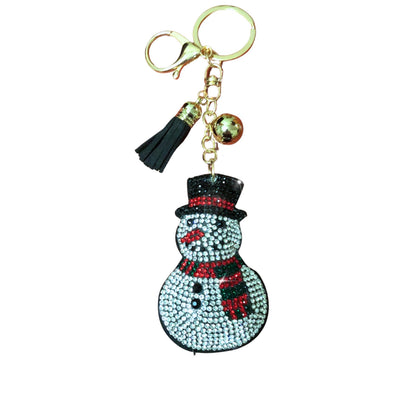 Popfizzy Bling Christmas Snowman Keychain, Christmas Gifts for Women and Girls, Stocking Stuffers, Christmas Party Favors