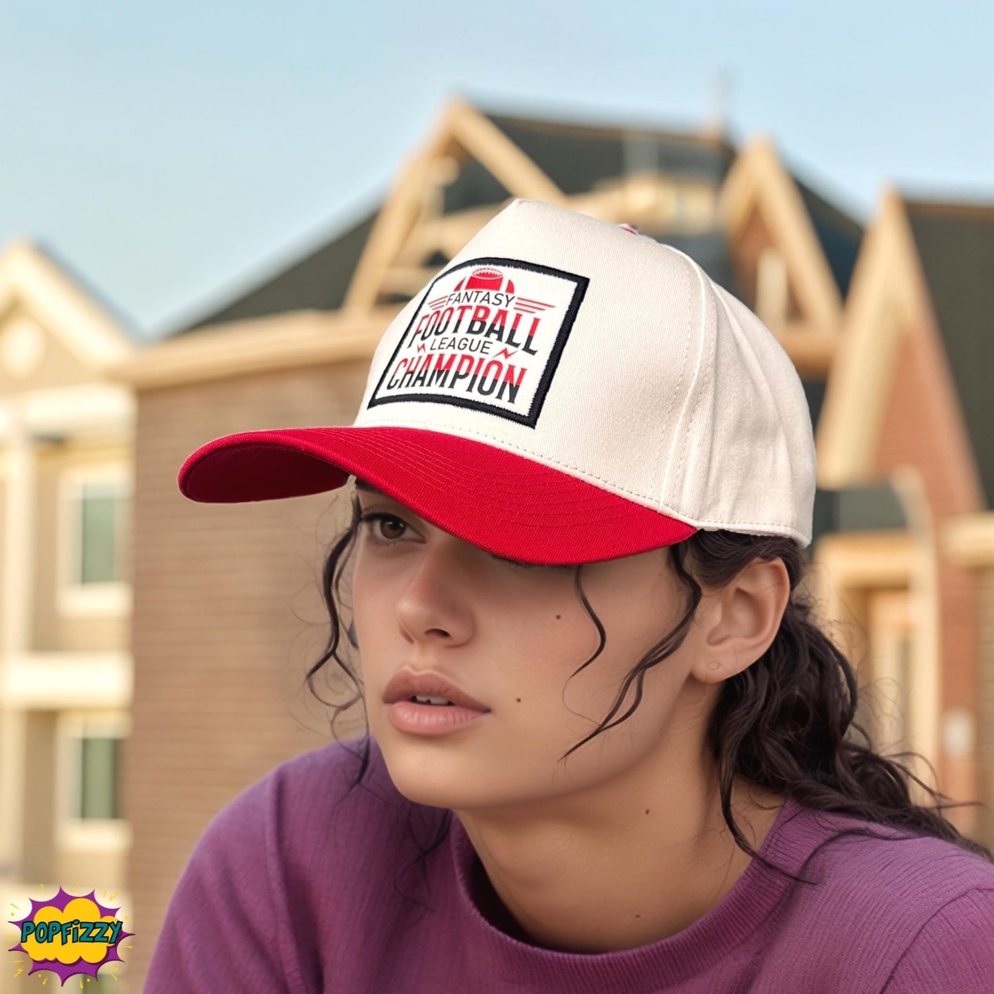 Popfizzy Fantasy Football Trophy Hat, Fantasy Football Gifts for Men and Women, Championship Trophy Baseball Cap, One Size