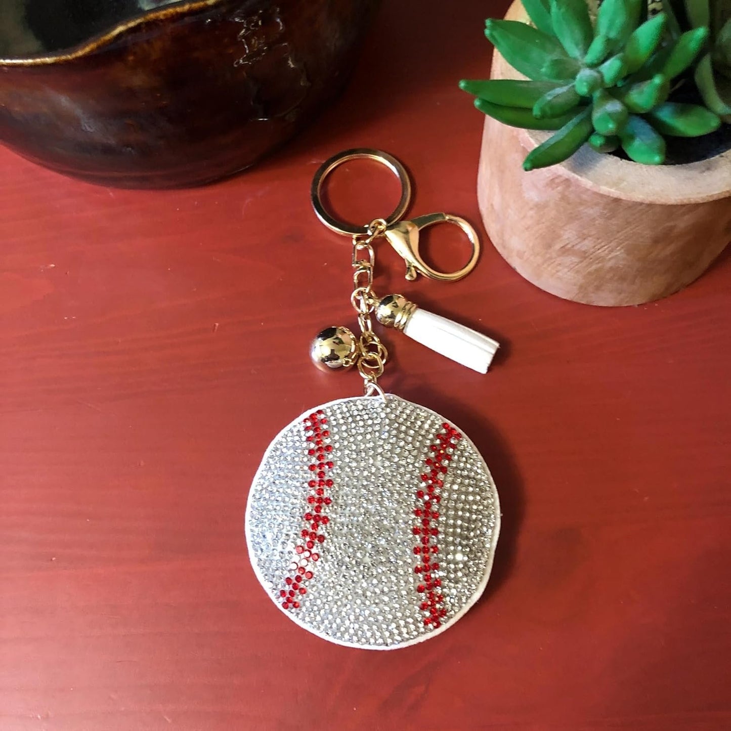 Popfizzy Bling Keychain Accessories for Women, Rhinestone Keychain, Car Keys Keychain Charms, Cool Purse Charms for Handbags