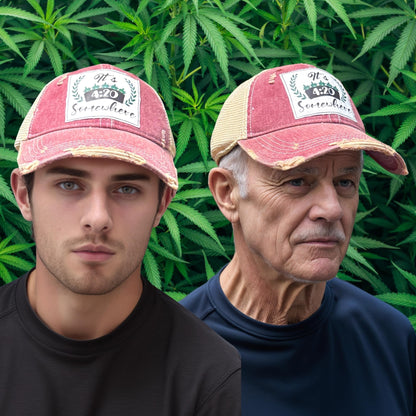 Popfizzy Weed Hat for Men and Women, It’s 420 Somewhere Marijuana Hat, Weed Gift for Weed Smokers (It’s 420 Somewhere)
