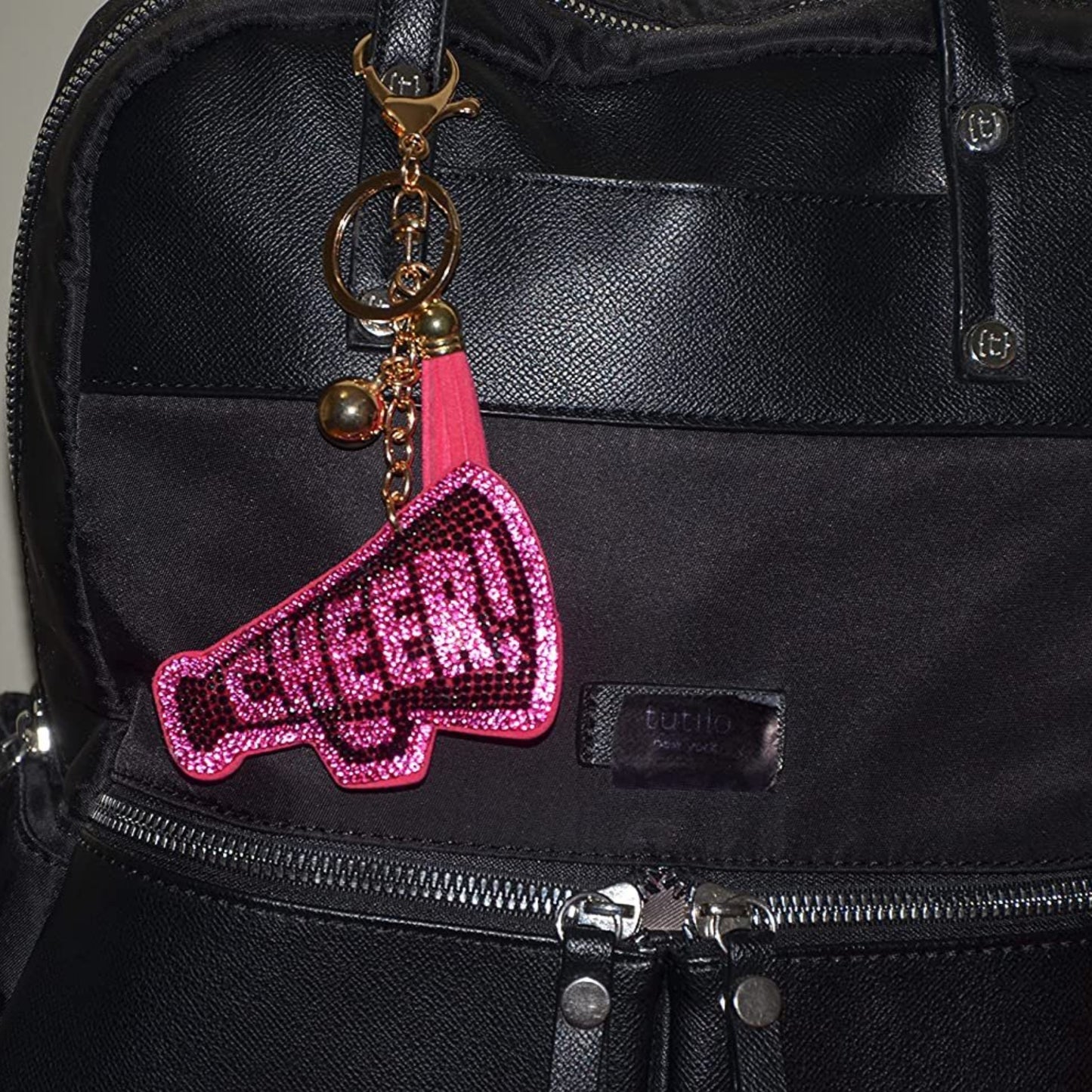 Popfizzy Bling Keychain, Rhinestone Purse Charm, Backpack Charm, Crystal Bag Charms, Key Fob