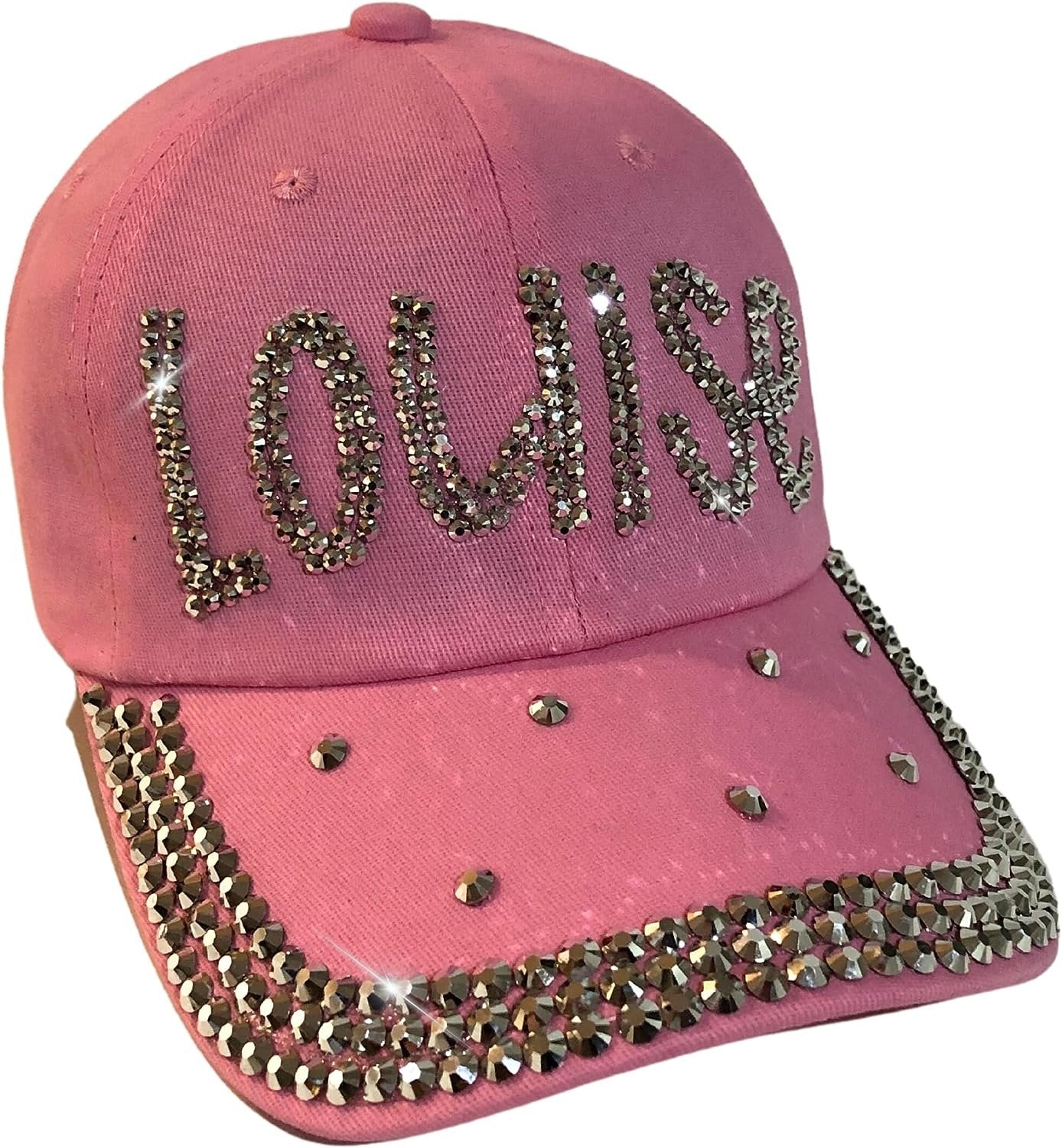 Popfizzy Bling Louise Hat for Women, Rhinestone Bestie Gifts for Women, Best Friend Apparel, for Women