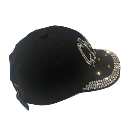 Popfizzy Cheer Mom Hat for Women, Rhinestone Cheer Mom Gifts, Bling Cheer Accessories, Cheer Clothes, Cool Cheer Gifts