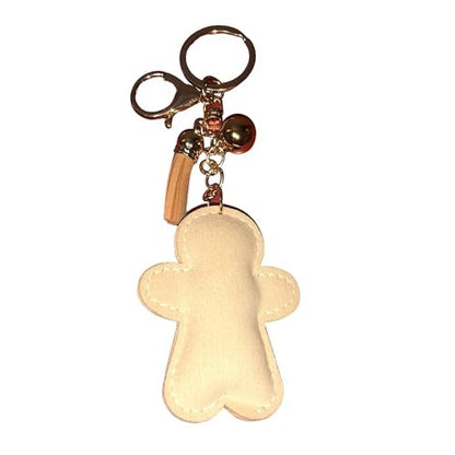 Popfizzy Bling Christmas Gingerbread Man Keychain, Christmas Gifts for Women and Girls, Stocking Stuffers, Party Favors