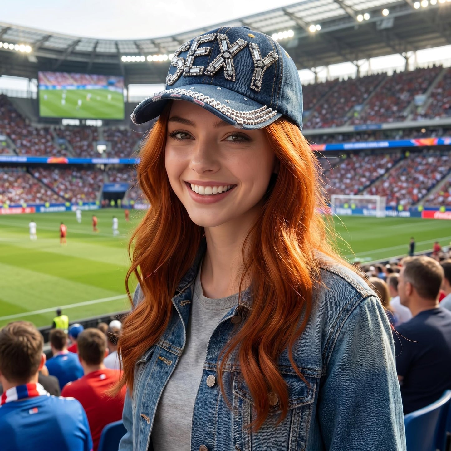 Sexy Popfizzy Bling Baseball Cap for Women Rhinestone Hat, Bedazzled Baseball Caps, Distressed Hat, Fancy Denim Bejeweled Hats
