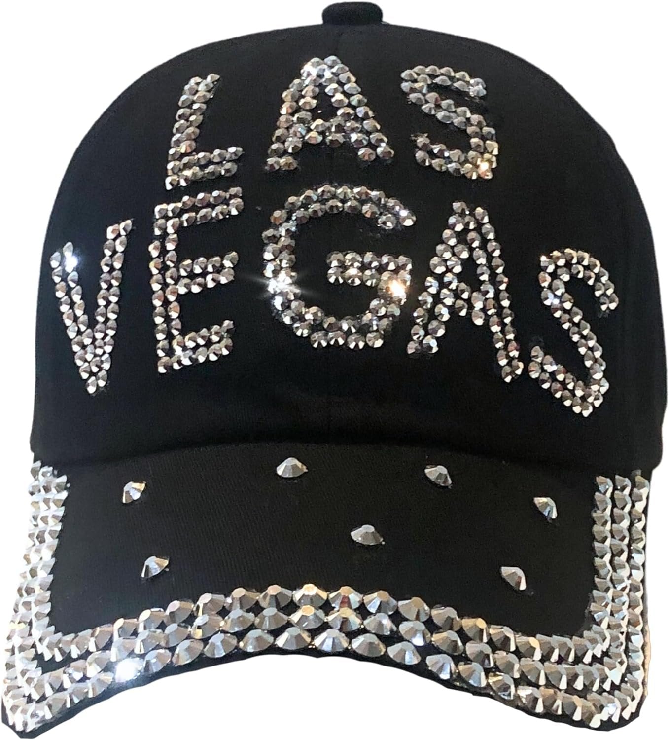 Popfizzy Rhinestone Las Vegas Ball Caps, Bling Bling Las Vegas Hat for Women, Las Vegas Souvenir, Bedazzled Las Vegas Gifts