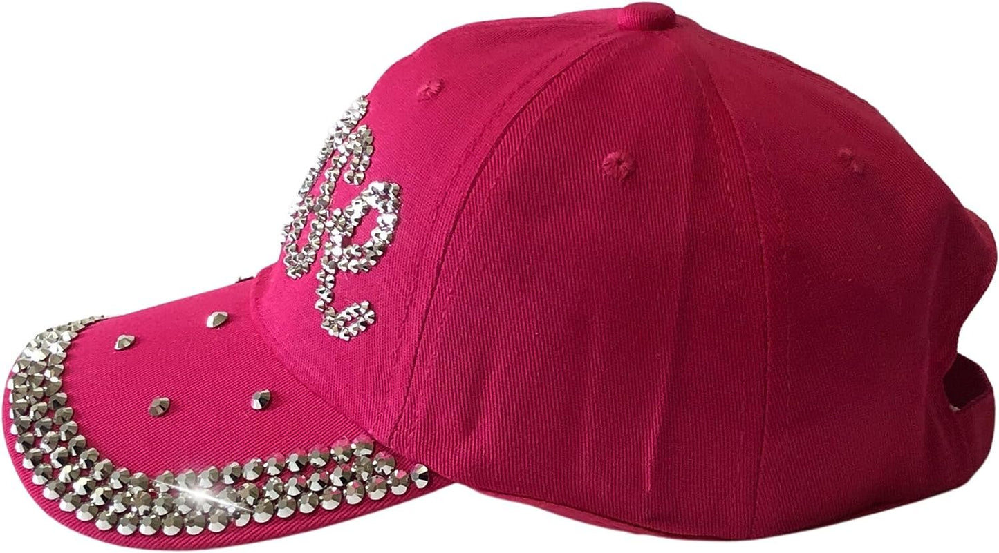 Popfizzy Bling Louise Hat for Women, Rhinestone Bestie Gifts for Women, Best Friend Apparel, for Women