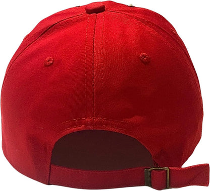 Popfizzy Bling Red Pearl Heart Hat for Women, Adult Hat, Cotton