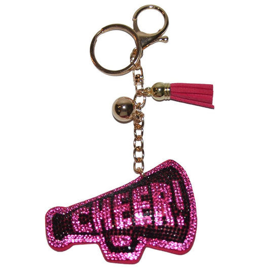 Popfizzy Bling Keychain, Rhinestone Purse Charm, Backpack Charm, Crystal Bag Charms, Key Fob