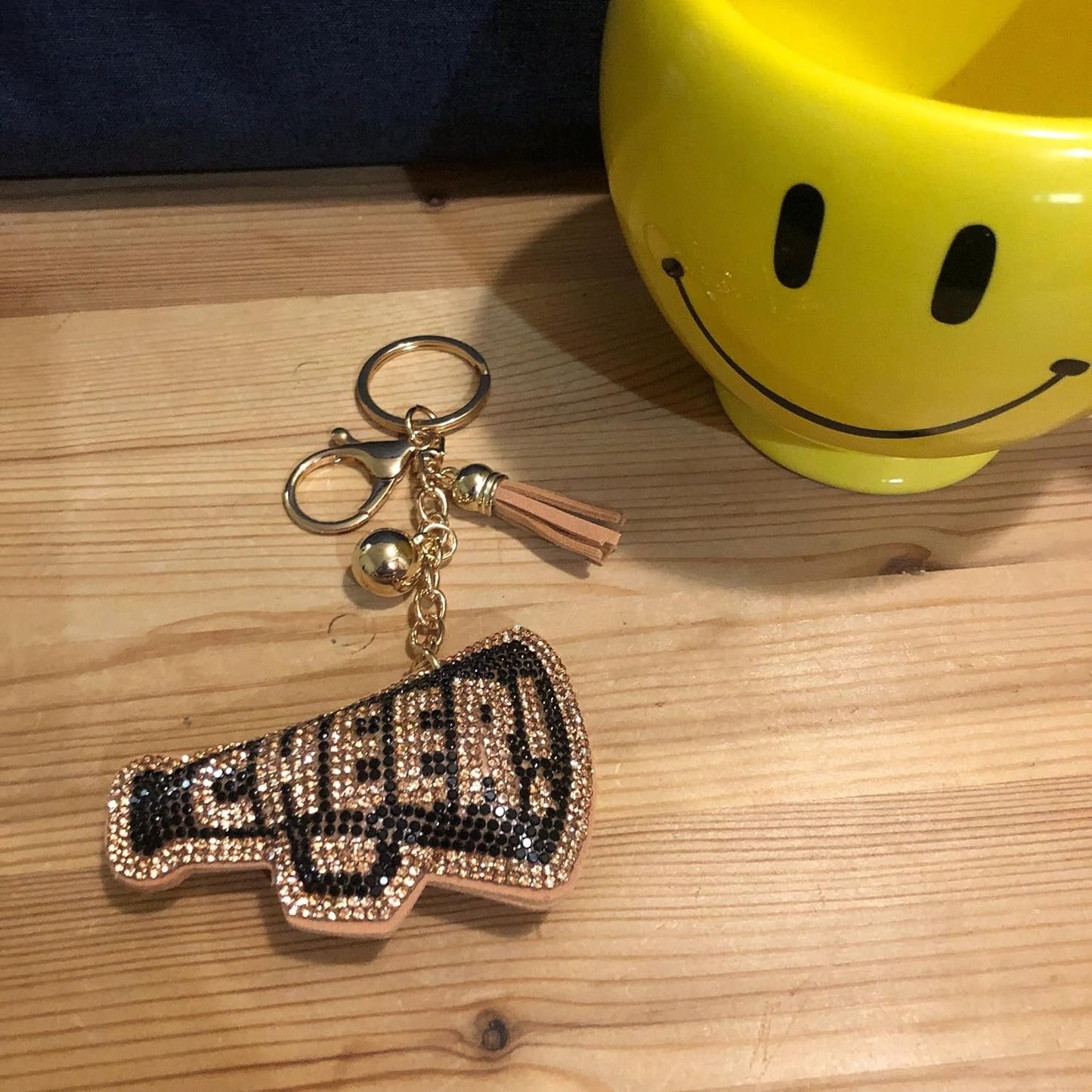 Popfizzy Rhinestone Keychain Accessories for Women, Car Keys Keychain Charms, Bling Keychain, Cute Purse Charms for Handbags