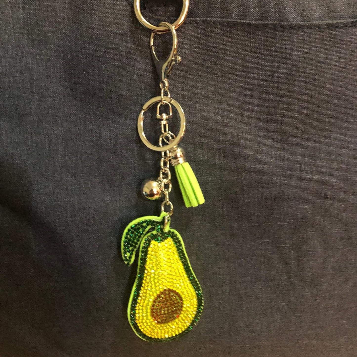 Popfizzy Bling Chihuahua Keychain Accessories for Women, Car Keys Keychain Charms, Purse Charm for Handbags, Cute Key Chains for Girls