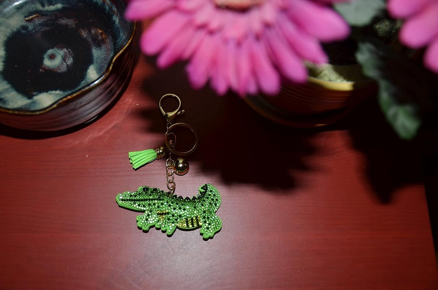 Popfizzy Rhinestone Keychain Accessories for Women, Car Keys Keychain Charms, Cute Keychain, Bling Purse Charms for Handbags