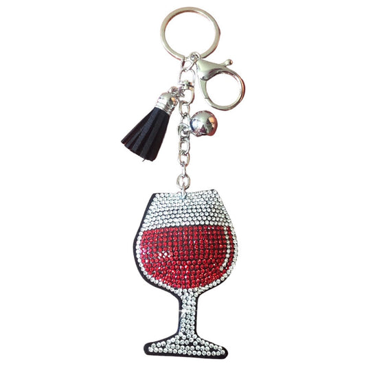 Popfizzy Rhinestone Keychain Accessories for Women, Car Keys Keychain Charms, Cute Keychain, Bling Purse Charms for Handbags