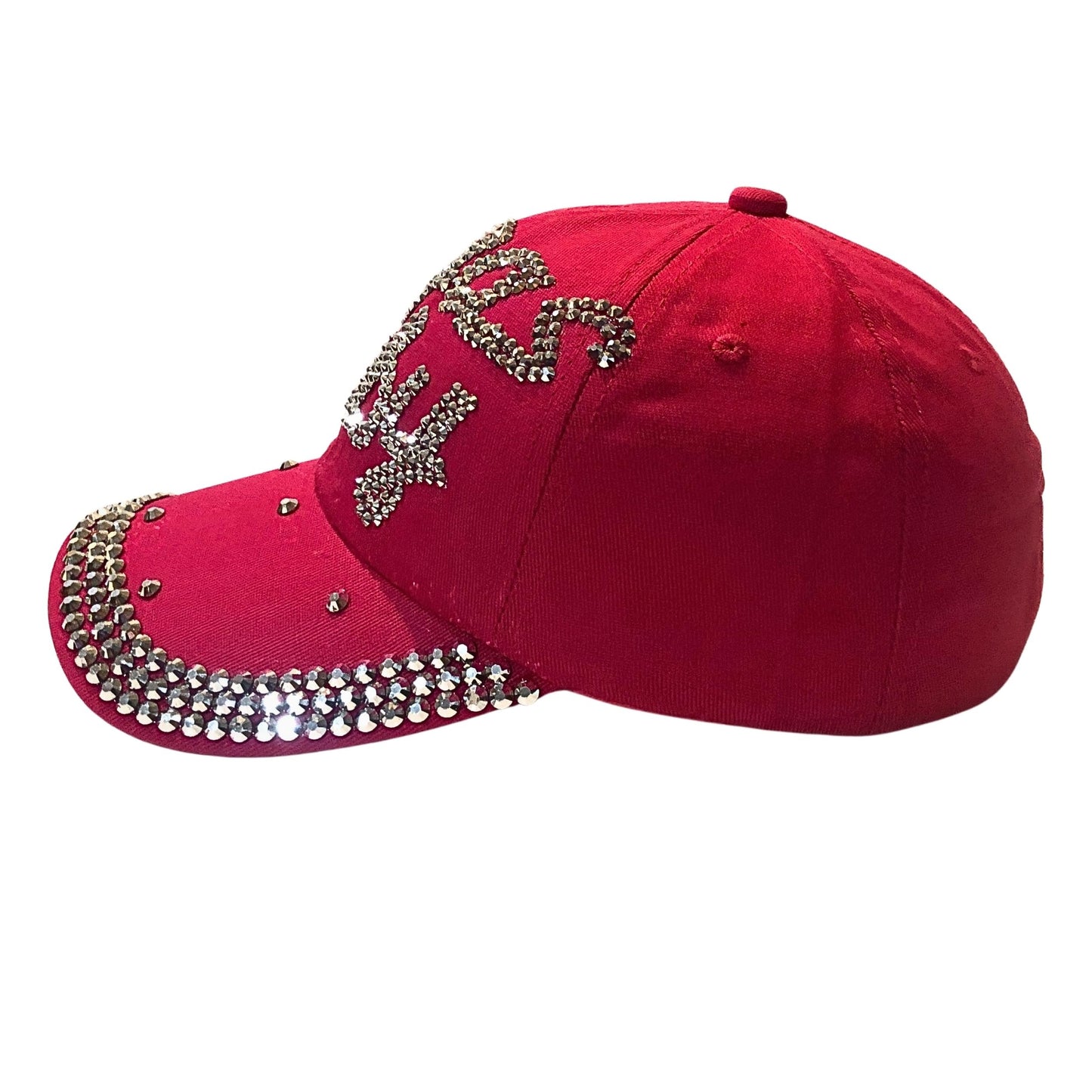 Popfizzy Bling Las Vegas Baby Hat, Rhinestone Las Vegas Baseball Cap for Women, Las Vegas Souvenir, Bedazzled Las Vegas Gifts