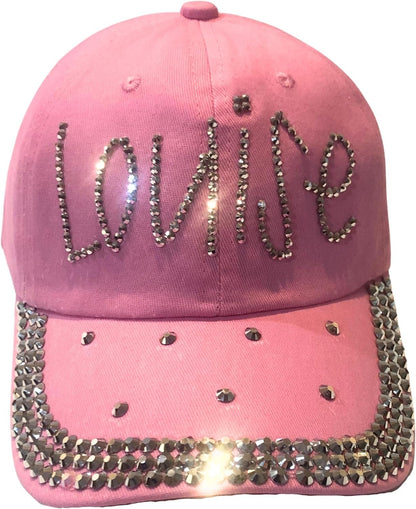 Popfizzy Louise Hat for Women, Rhinestone Bestie Gifts for Women, Bling Best Friend Apparel, for Women