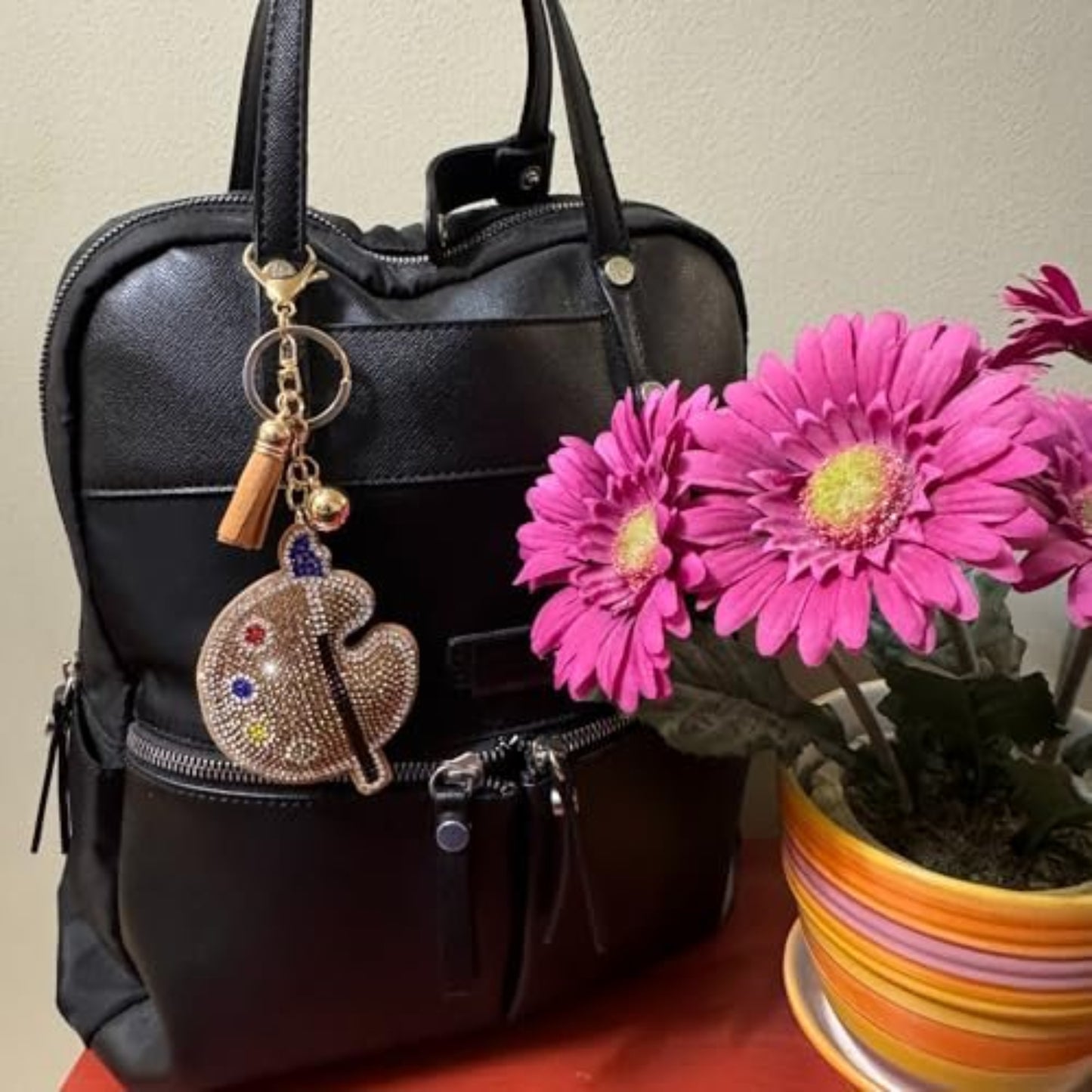 Popfizzy Astronaut Keychain Accessories for Women and Girls, Backpack Key Chain, Bling Purse Charms, Astronaut Gifts