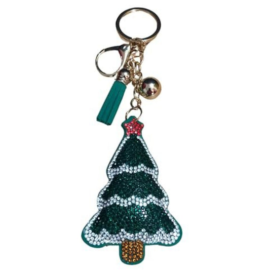 Popfizzy Bling Christmas Tree Keychain, Christmas Gifts for Women and Girls, Stocking Stuffers, Christmas Party Favors