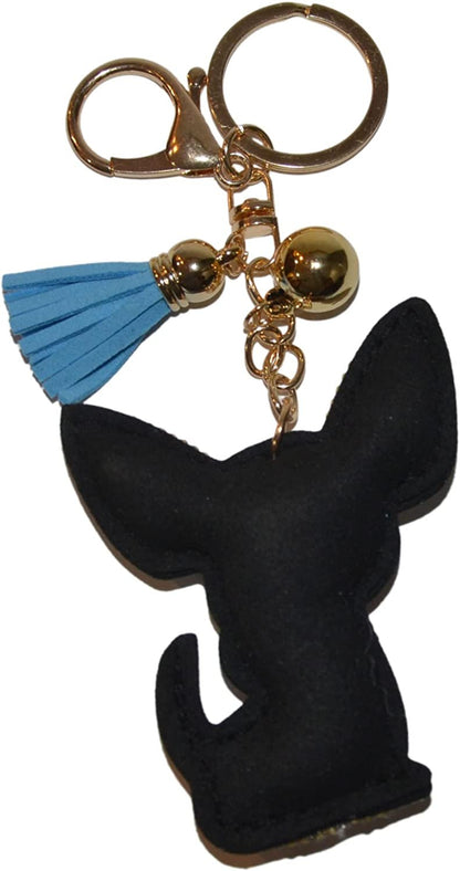 Popfizzy Bling Chihuahua Keychain for Women, Purse Bag Charm