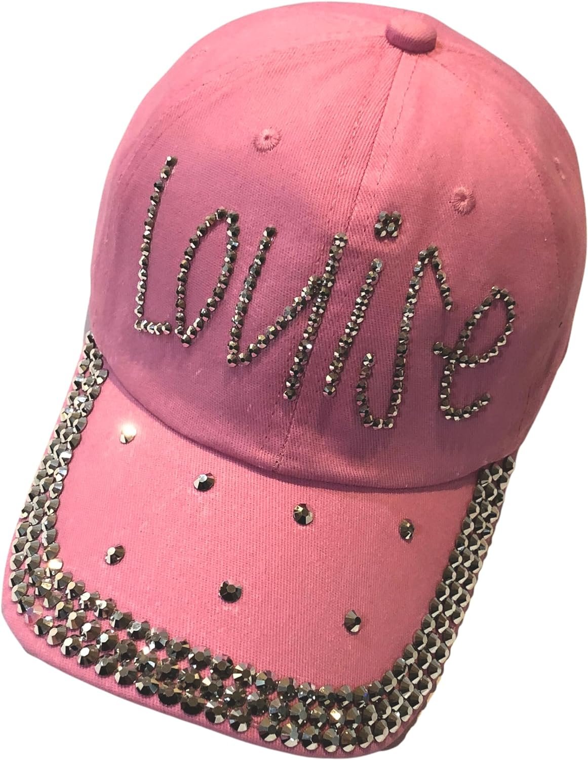 Popfizzy Louise Hat for Women, Rhinestone Bestie Gifts for Women, Bling Best Friend Apparel, for Women