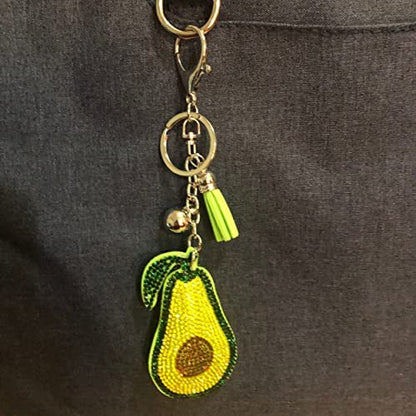 Popfizzy Rhinestone Cowboy Hat Keychain Accessories for Women, Cute Keychains for Women, Purse Charms for Handbags, Car Keys Keychain