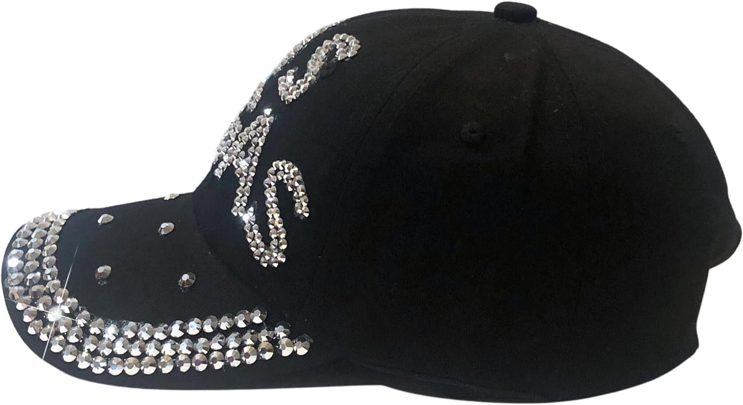 Popfizzy Rhinestone Las Vegas Ball Caps, Bling Bling Las Vegas Hat for Women, Las Vegas Souvenir, Bedazzled Las Vegas Gifts