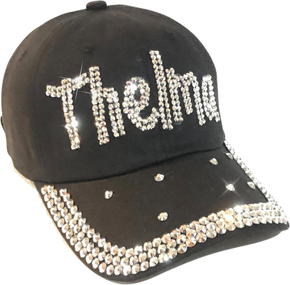 Popfizzy Bling Thelma Hat for Women, Rhinestone Bestie Gifts for Women, Best Friend Apparel, for Women