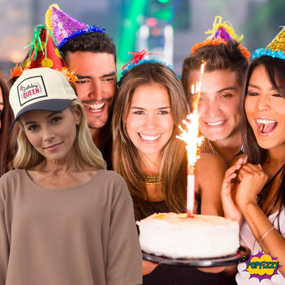 Popfizzy Birthday Queen Hat for Women, Funny Birthday Gifts for Women, Fun Baseball Caps with Funny Sayings, Great Party Hat