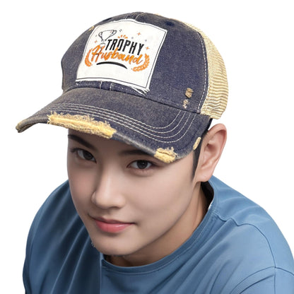 Popfizzy Funny Trophy Husband Hat for Men, Husband Baseball Hat, Bride and Groom Hat, Gift for Husband (Trophy Husband)