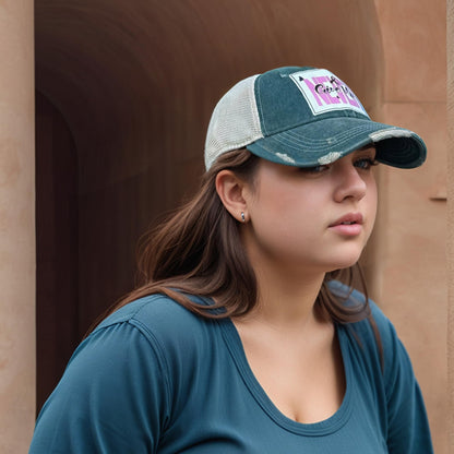 Popfizzy Breast Cancer Awareness Trucker Hat - Pink Ribbon Support
