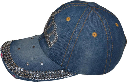 Popfizzy Womens and Girls Bling Princess Crown Baseball Cap, Princess Gift