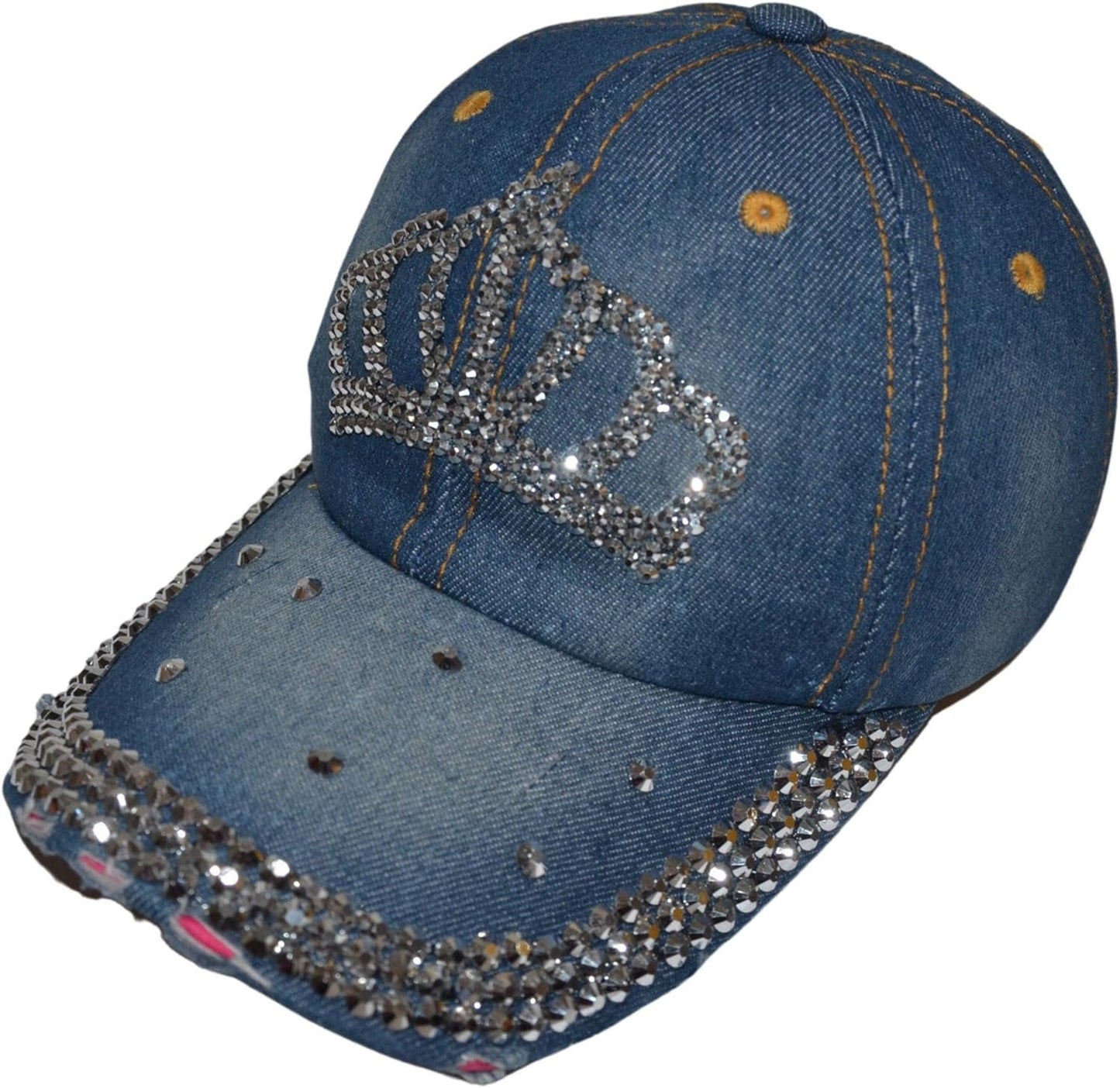 Popfizzy Womens and Girls Bling Princess Crown Baseball Cap, Princess Gift