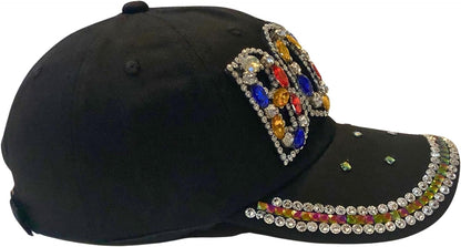 Popfizzy Bling Boss Baseball Cap for Women, Best Boss Gifts for Women, Multicolor Rhinestone Boss Hat, Gifts for Boss Women