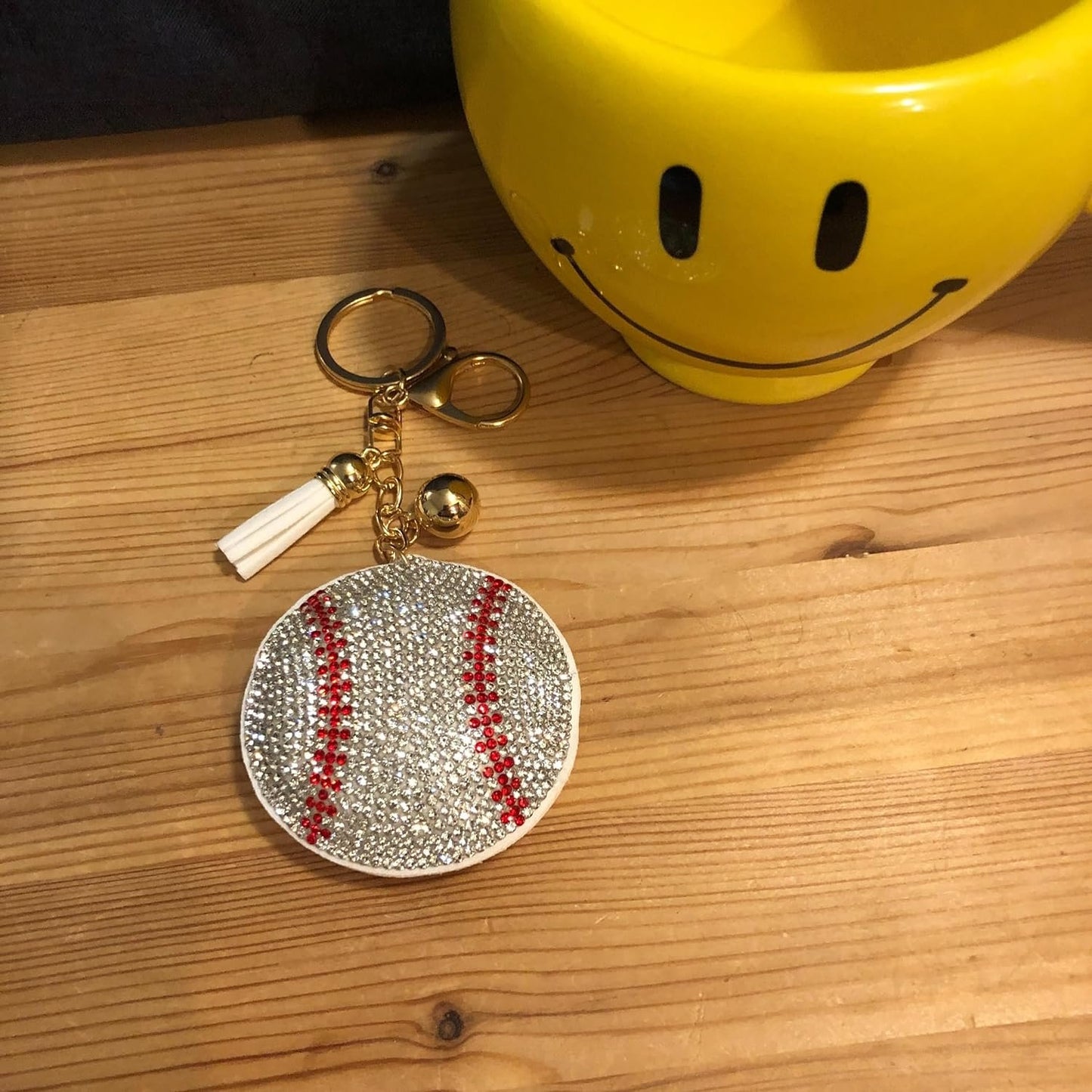 Popfizzy Bling Keychain Accessories for Women, Rhinestone Keychain, Car Keys Keychain Charms, Cool Purse Charms for Handbags